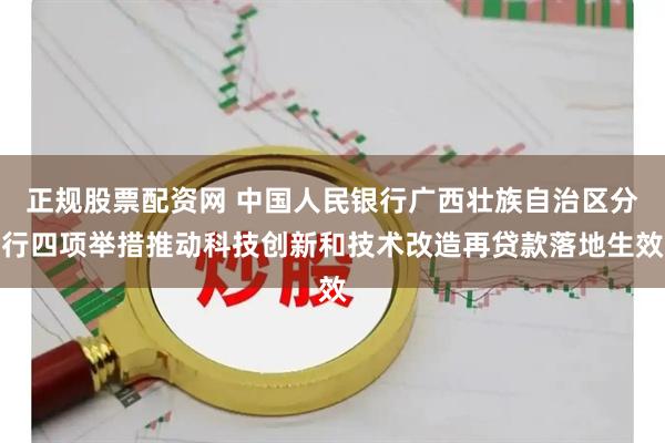 正规股票配资网 中国人民银行广西壮族自治区分行四项举措推动科技创新和技术改造再贷款落地生效